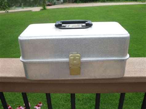 decorating metal fishing boxes|aluminum tackle box.